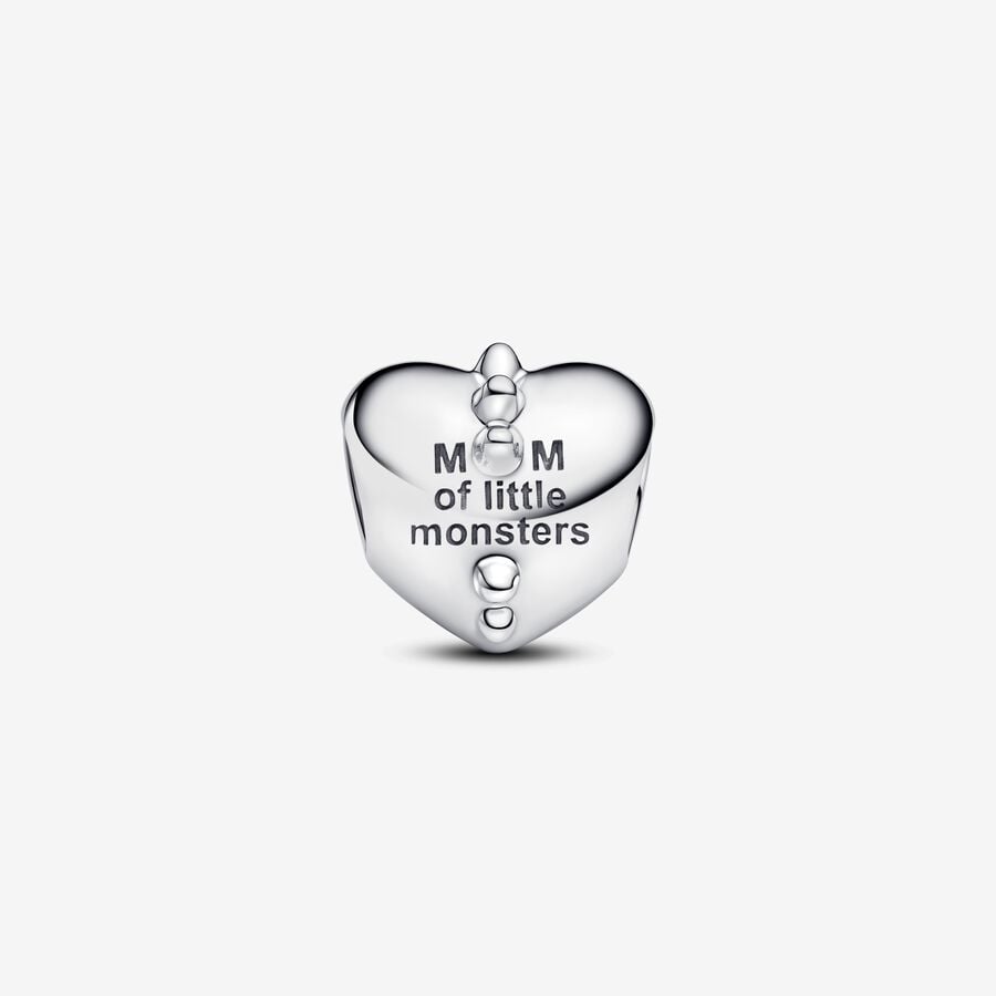 Mom's Little Monsters Heart Charm - Image 3