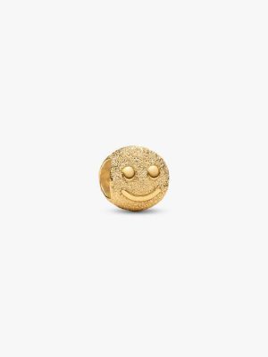 Textured Happy Face Mini Charm
