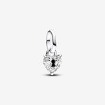 Keyhole Heart Mini Dangle Charm