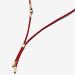 Red Recycled Polyester Cord Necklace