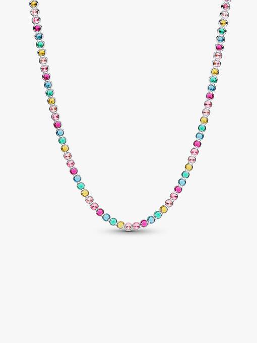 Rainbow Tennis Necklace - Image 2