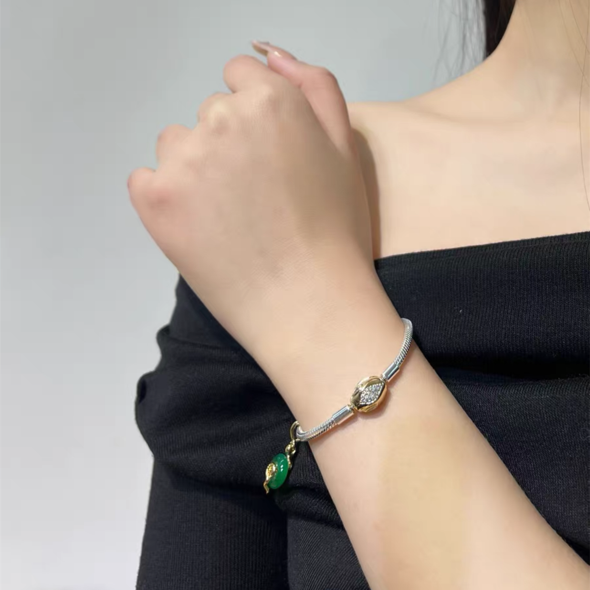 Lunar New Year Snake Dangle Charm and Bracelet Set - Image 4