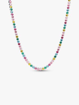 Rainbow Tennis Necklace
