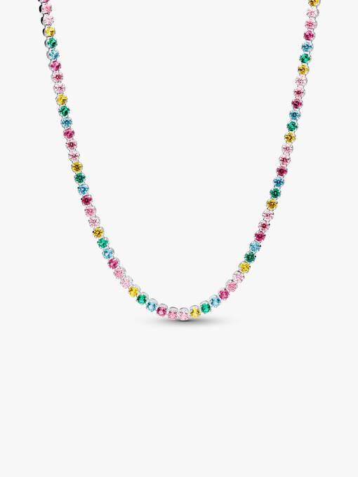 Rainbow Tennis Necklace