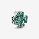 Reflexions Pave Four Leaf Clover Charm