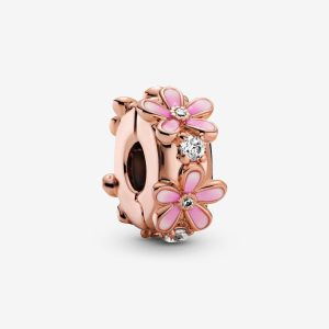 Pink Spacer Clip Charm