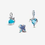 Deep Blue Sea Animal Charm Trio