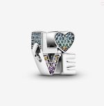 Rainbow Pavé Love Charm