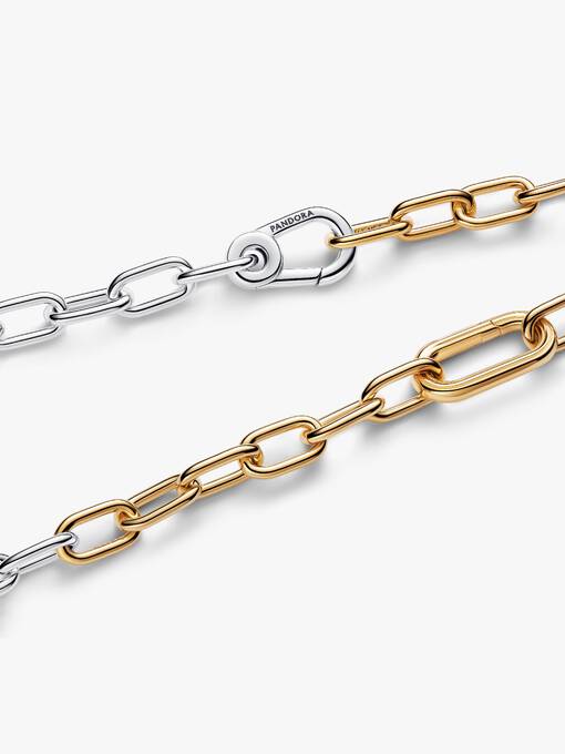 Two-tone Link Chain Necklace - Image 2