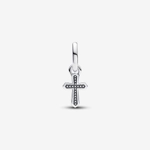 Sparkling Cross Mini Dangle Charm