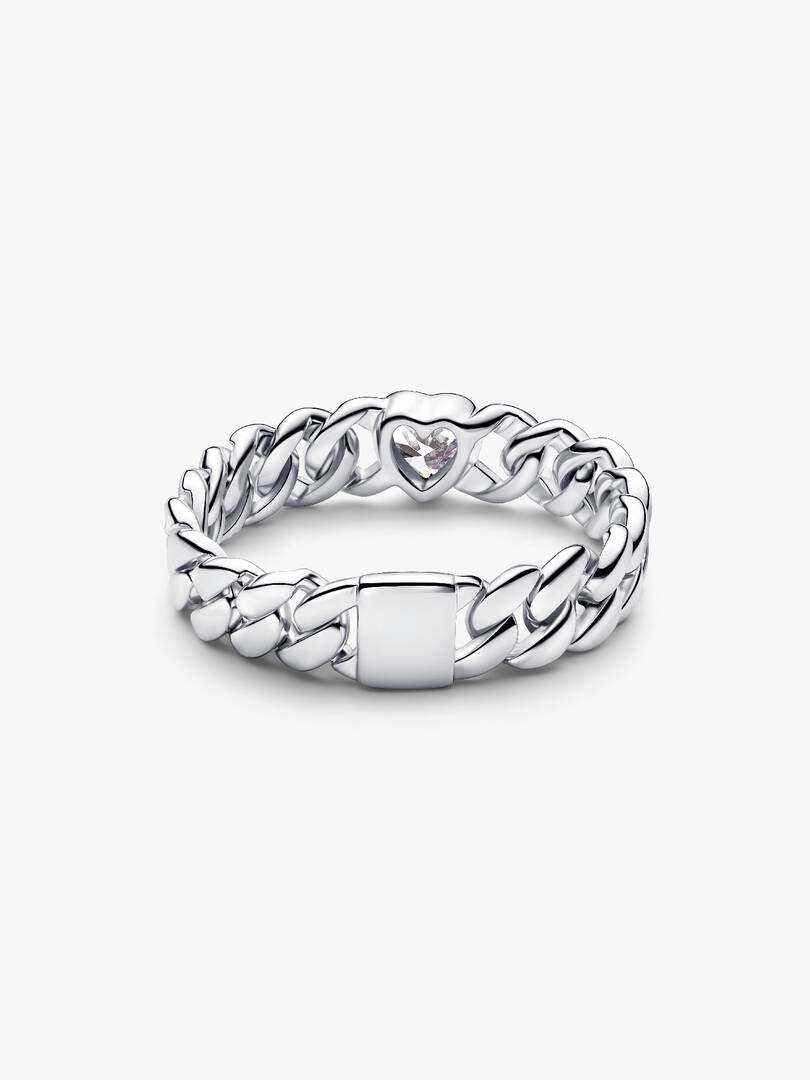 Heart Cuban Chain Ring - Image 4