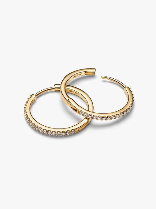 Sparkling Hoop Earrings - Image 2