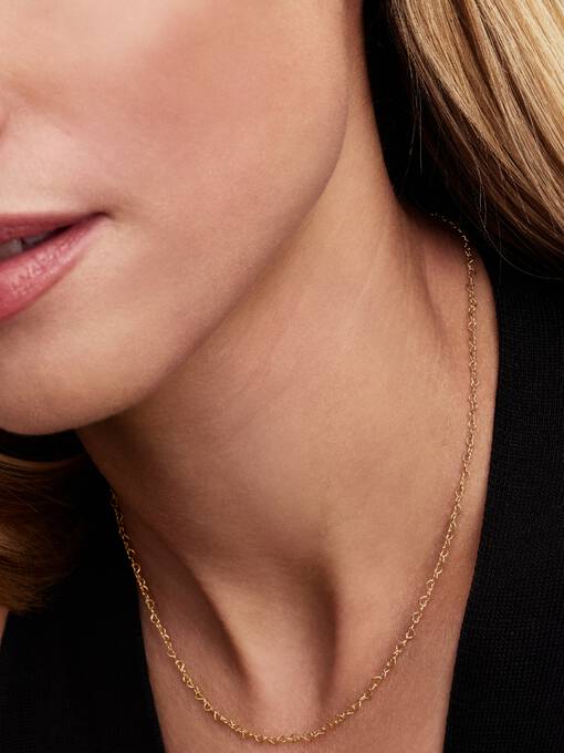 Linked Hearts Chain Necklace - Image 2