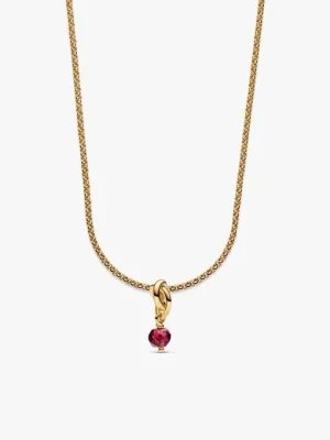 14k Gold Plated January Birthstone Necklace Set