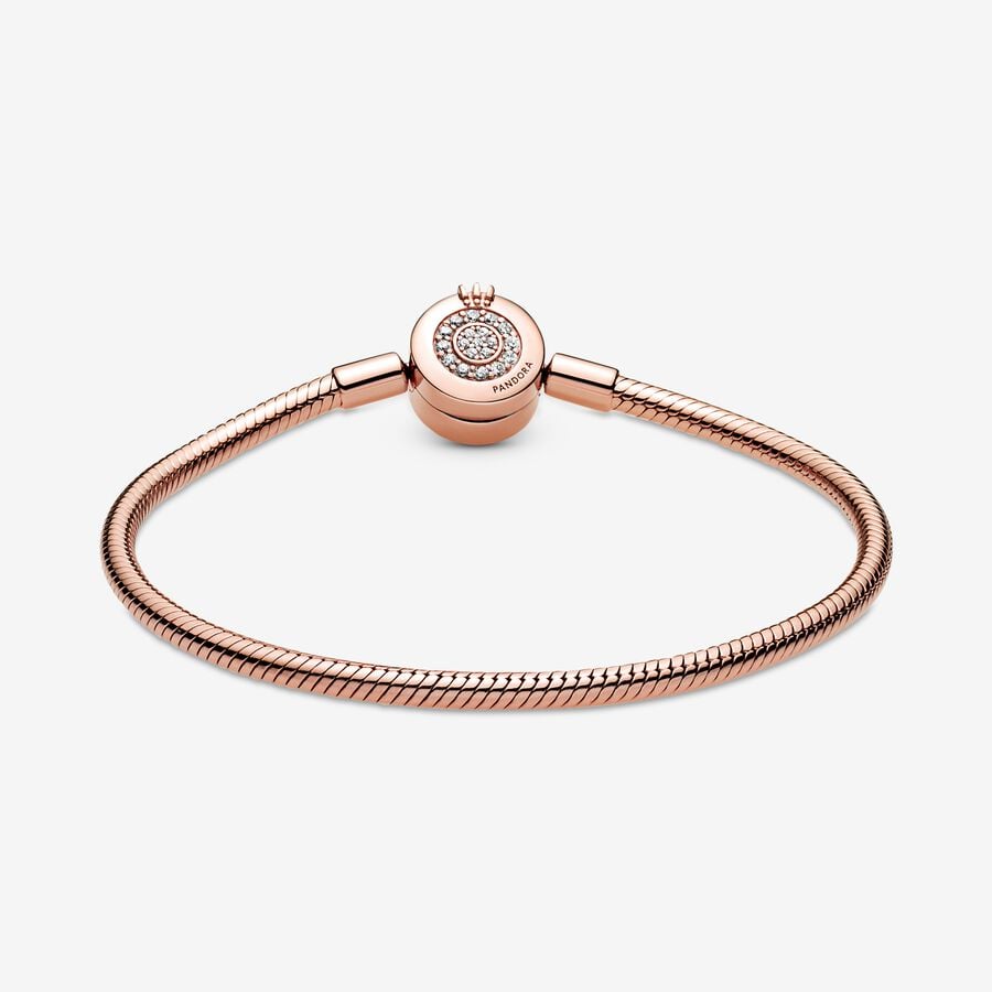 Smooth Rose Signature Padlock Bracelet - Image 5