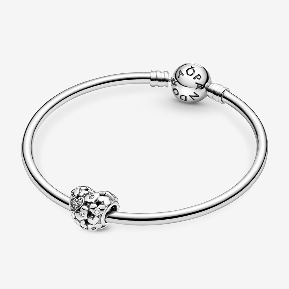 Sparkling Openwork Heart Charm - Image 3