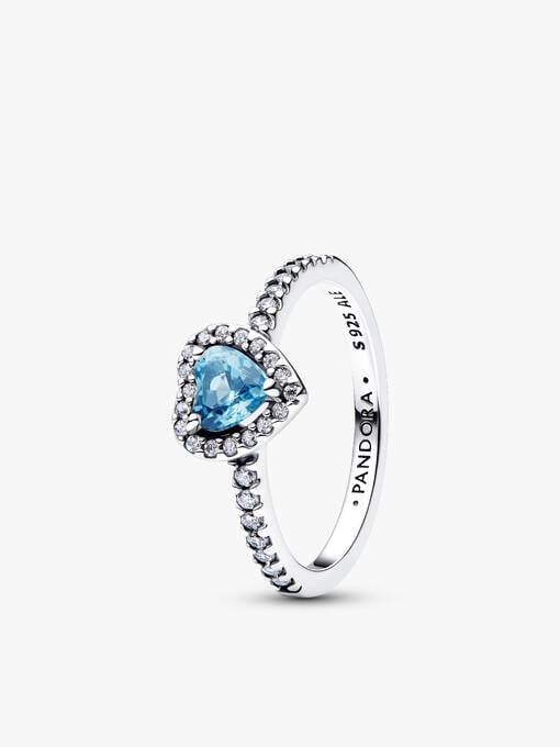 Deep Ocean Elevated Hearts Ring Set - Image 2
