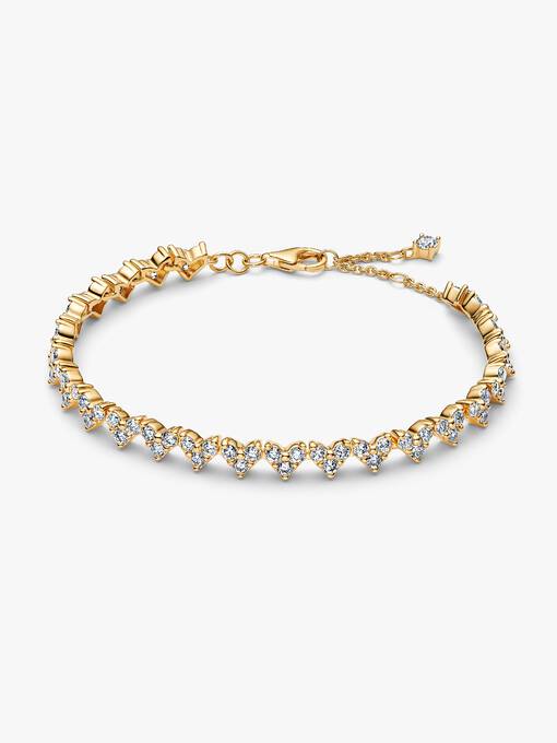 Triple Stone Heart Bracelet - Image 3