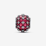 Sparkling Pavé Round Pink Charm