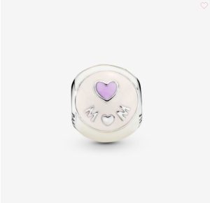 Pink Mom Heart Charm