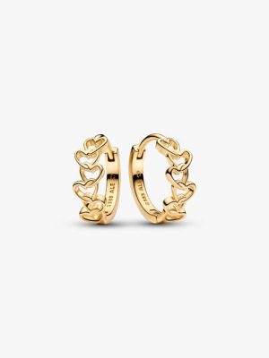Linked Hearts Hoop Earrings