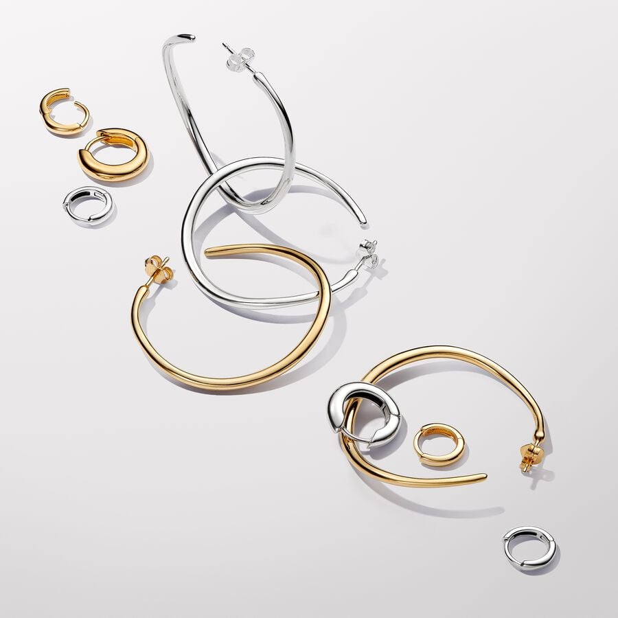 Round Hoop Earrings - Image 2