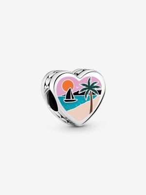 Puerto Rico Heart Charm