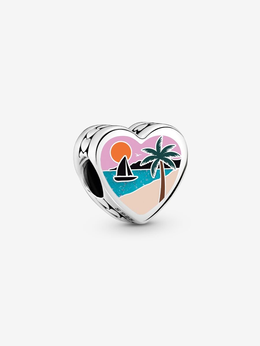 Puerto Rico Heart Charm