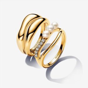 ESSENCE Pearl Stacking Ring Set