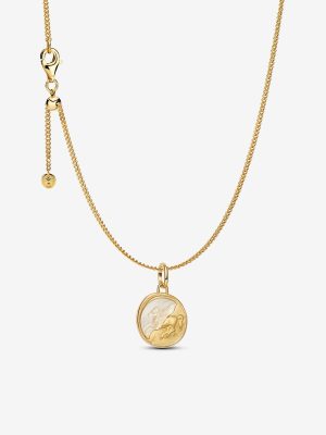 Pegasus Medallion Pendant Necklace