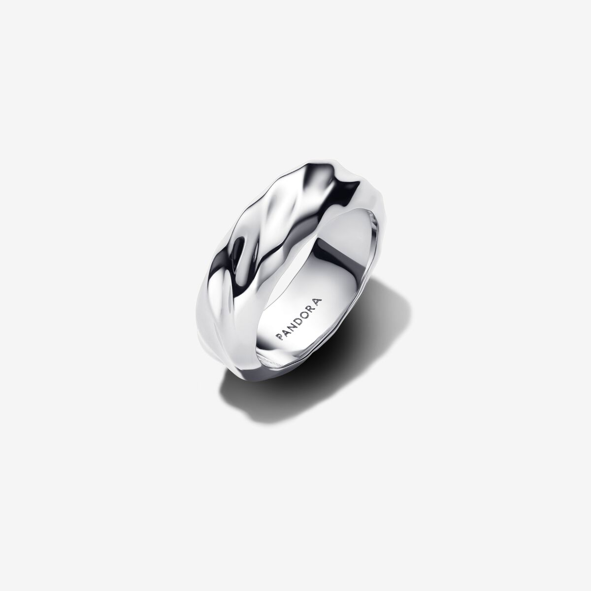 Two-Tone Ripple Effect Ring Set - Image 2