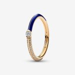 Pavé & Blue Dual Ring