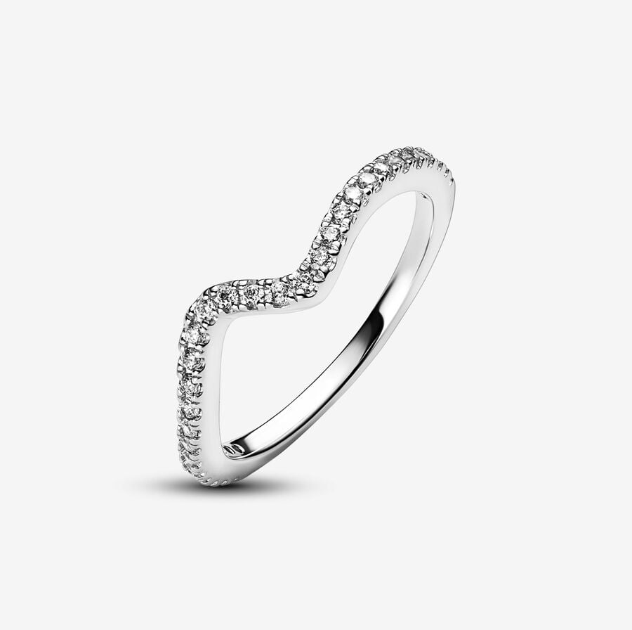 Sparkling Wave Ring Sterling silver - Image 2
