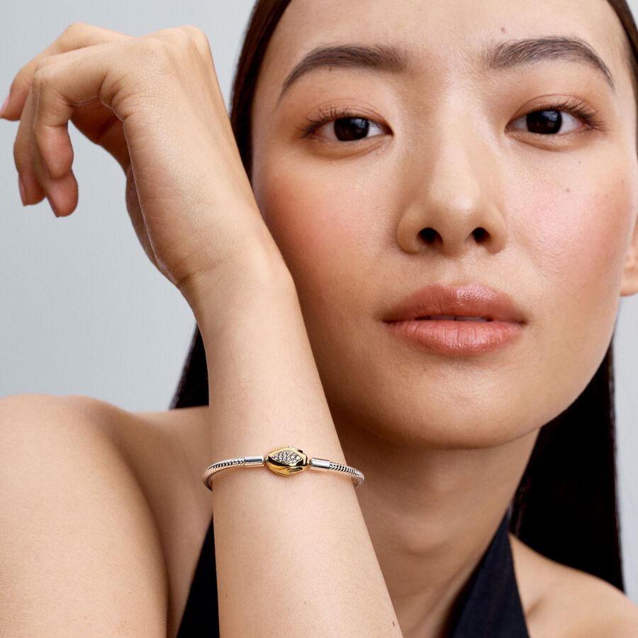 Snake Clasp & Chain Bracelet - Image 2