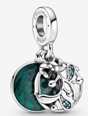 Christmas Mistletoe Dangle Charm