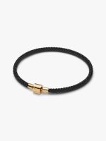 Shimmering Black Cord Bracelet