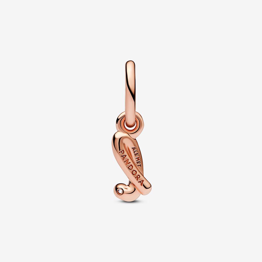 Letter l Script Alphabet Dangle Charm - Image 3