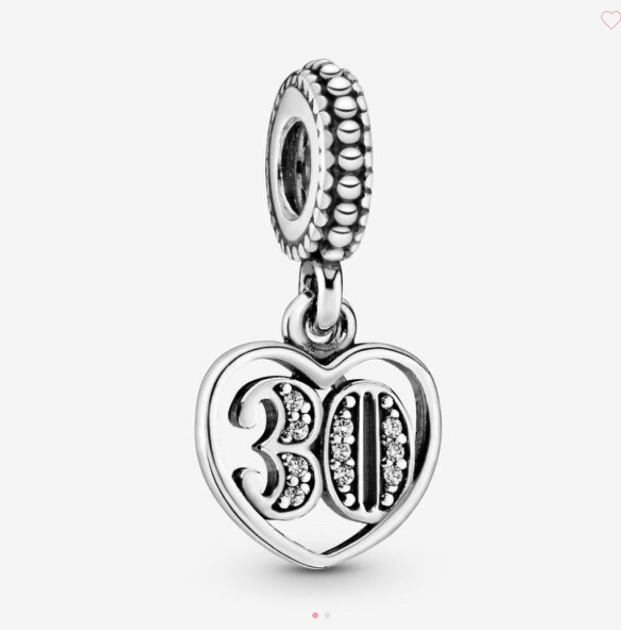 30th Celebration Dangle Charm