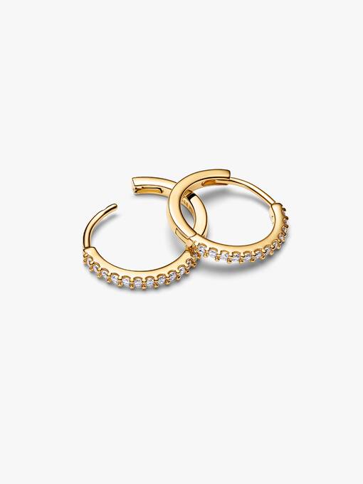 Sparkling Mini Hoop Earrings - Image 3