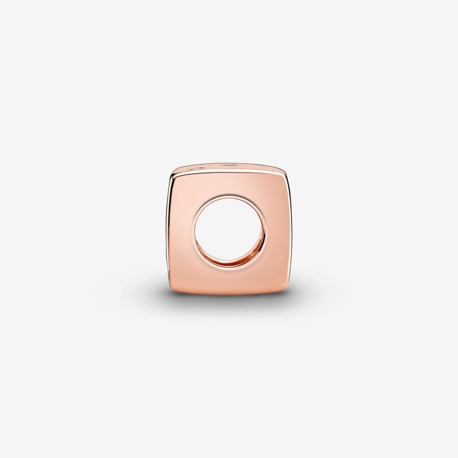 Sparkling Dice Charm Rose gold plated - Image 3
