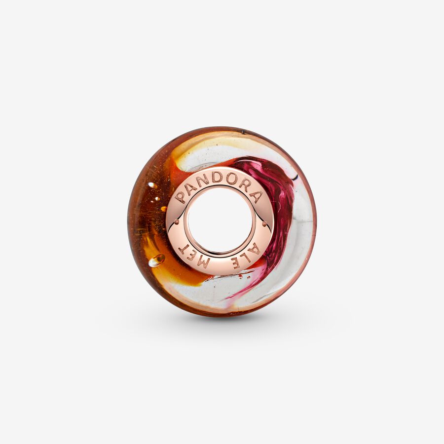 Glittering Sunset Murano Glass Charm - Image 4