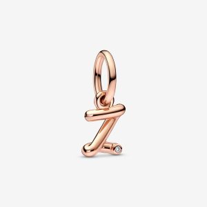 Plated Letter z Dangle Charm