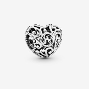 Regal Openwork Heart Charm