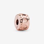 Band of Hearts Clip Charm Rose gold plated