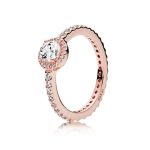 Classic Sparkle Halo Ring