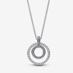 Signature Pavé & Beads Pendant & Necklace