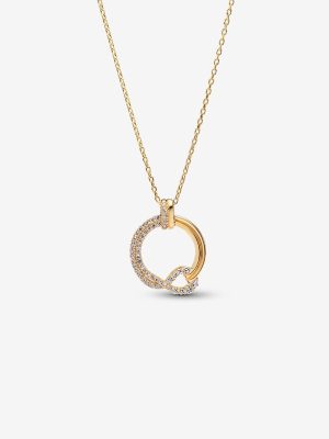 Lab-grown Diamond Pavé Circle Pendant