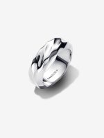 Rippled Wide Band Ring
