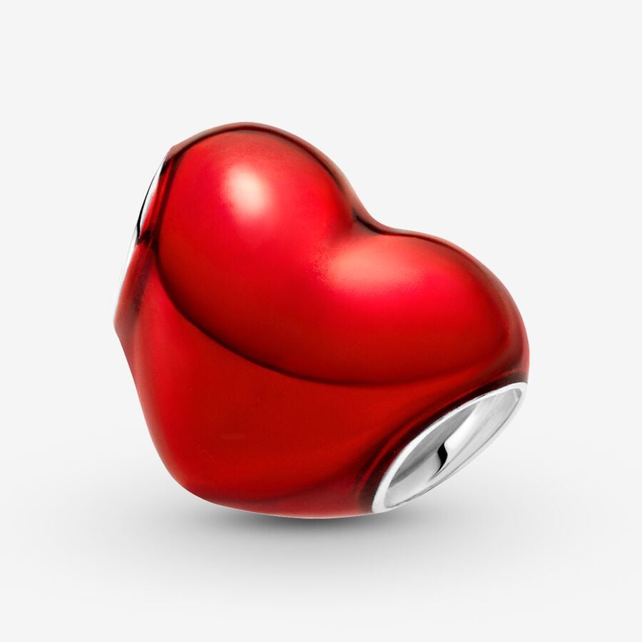 Metallic Red Heart Charm - Image 5