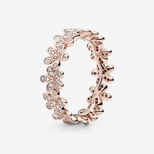 Flower Ring Rose gold plated